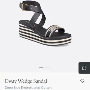 Dior | Shoes | Christian Dior Black And Cream Dway Wedge